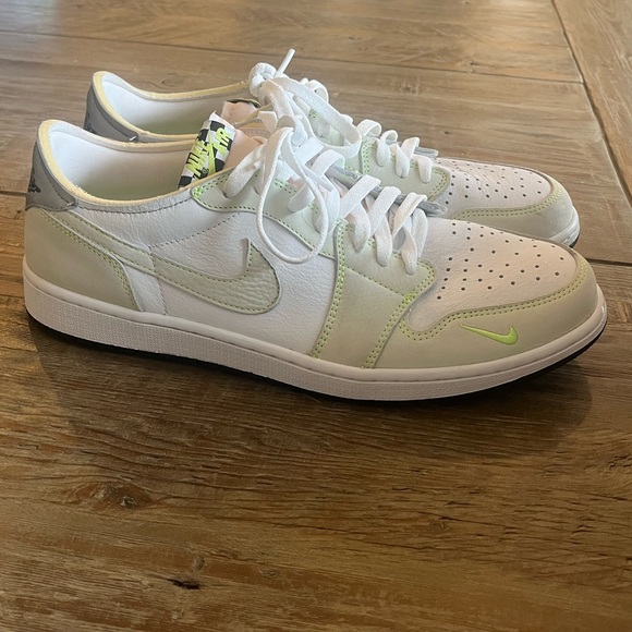 Foot Aj1 Low Ghost Green Jordan Shoes Euc Air Jordan Low Og Ghost